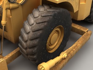 wheel dozer 3D Model