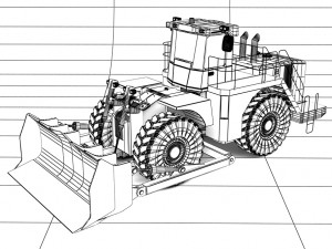 wheel dozer 3D Model