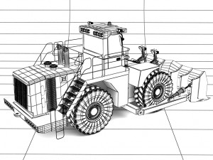 wheel dozer 3D Model