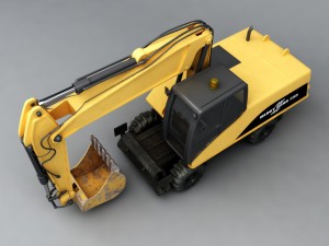 excavator 3D 模型