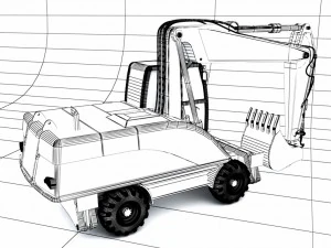 excavator 3D Model