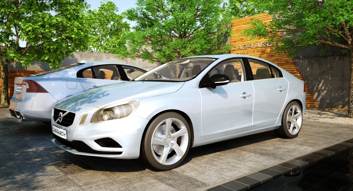 volvo s60 car4arch vol1 3D Model .c4d .max .obj .3ds .fbx .stl .blend