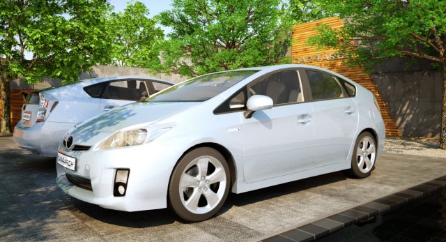 toyota prius car4arch vol1 3D Модель .c4d .max .obj .3ds .fbx .stl .blend 