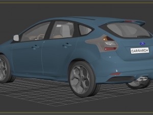 ford focus car4arch vol1 3D Model