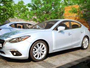 mazda 3 sedan car4arch vol1 3D 모델