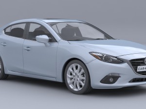 mazda 3 sedan car4arch vol1 Model 3D