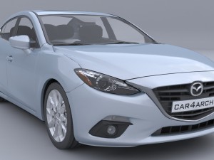 mazda 3 sedan car4arch vol1 Model 3D