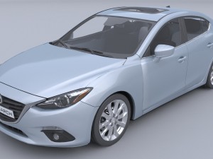 mazda 3 sedan car4arch vol1 Model 3D