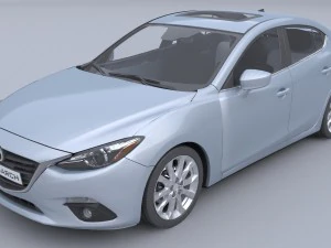 mazda 3 sedan car4arch vol1 3D Model