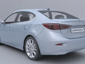 mazda 3 sedan car4arch vol1 3D Model