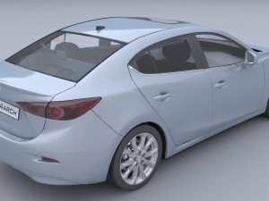 mazda 3 sedan car4arch vol1 Model 3D