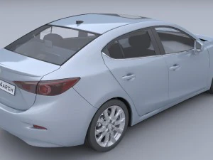 mazda 3 sedan car4arch vol1 3D Model