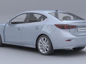 mazda 3 sedan car4arch vol1 Model 3D