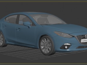 mazda 3 sedan car4arch vol1 Model 3D
