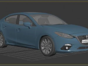 mazda 3 sedan car4arch vol1 3D Model