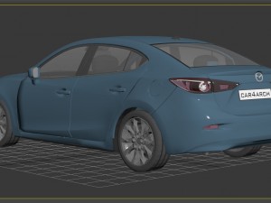 mazda 3 sedan car4arch vol1 Model 3D
