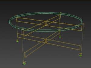 angelucci crossbar table d970 Modelo 3D