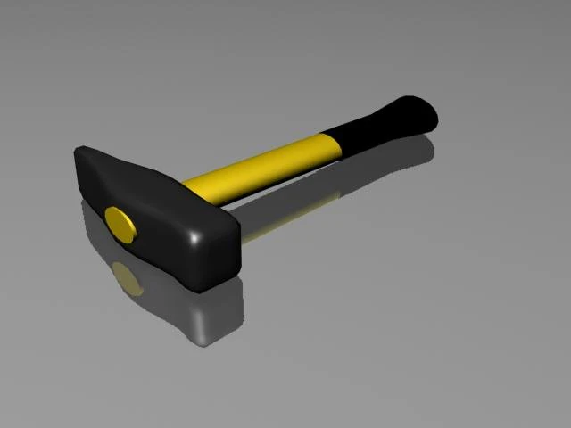 hammer 3D Model .c4d .max .obj .3ds .fbx .stl .blend 