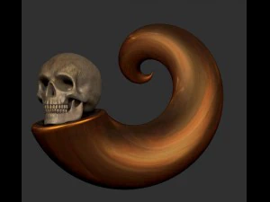 cr&acirc;nio Modelo 3D