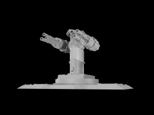 anti-air turret 3D मॉडल