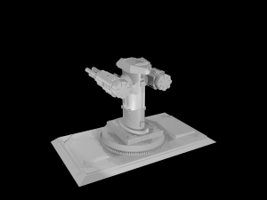 anti-air turret 3D मॉडल