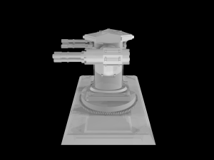 anti-air turret 3D मॉडल