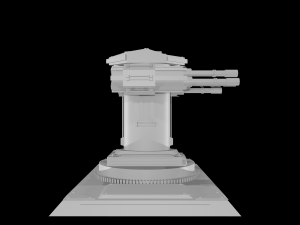 anti-air turret 3D मॉडल