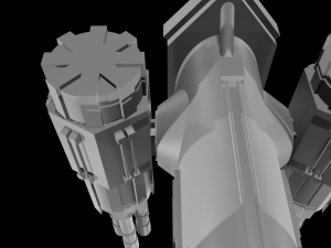 anti-air turret 3D मॉडल