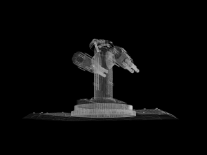 anti-air turret 3D मॉडल