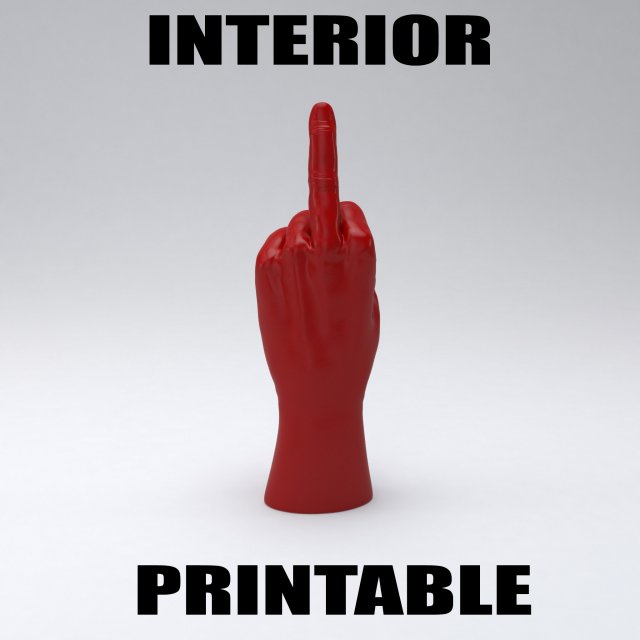 handfuckprintable 3D Print Model .c4d .max .obj .3ds .fbx .stl .blend