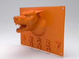 angrydog 3Dプリントモデル