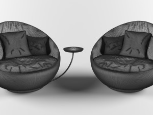 lacoon chair Modèle 3D