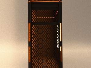 aerocool xpredator x1 evil black edition 3D मॉडल