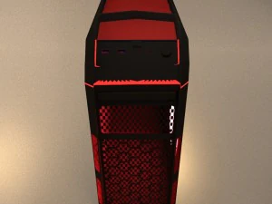 aerocool xpredator x1 duivelsrode editie 3D Model