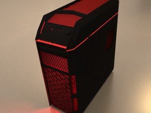 aerocool xpredator x1 devil red edition Modelo 3D