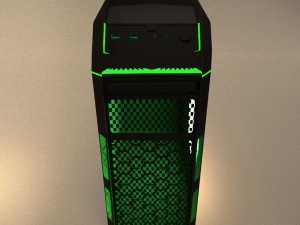 aerocool xpredator x1 evil green edition 3D Model
