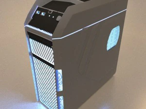 aerocool xpredator x1 edizione bianca Modello 3D