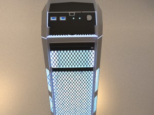 aerocool xpredator x1 white edition 3Dモデル