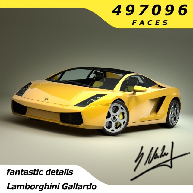 lamborghini gallardo superleggra 2008 Modelo 3D .c4d .max .obj .3ds .fbx .stl .blend 