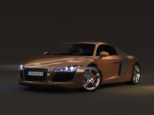 audi r8 v8 - high quality 3D 모델