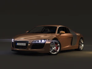 audi r8 v8 - high quality 3D Model