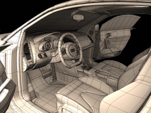 audi r8 v8 - high quality 3D 모델