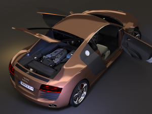 audi r8 v8 - high quality 3D 모델
