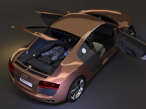 audi r8 v8 - high quality 3D Model