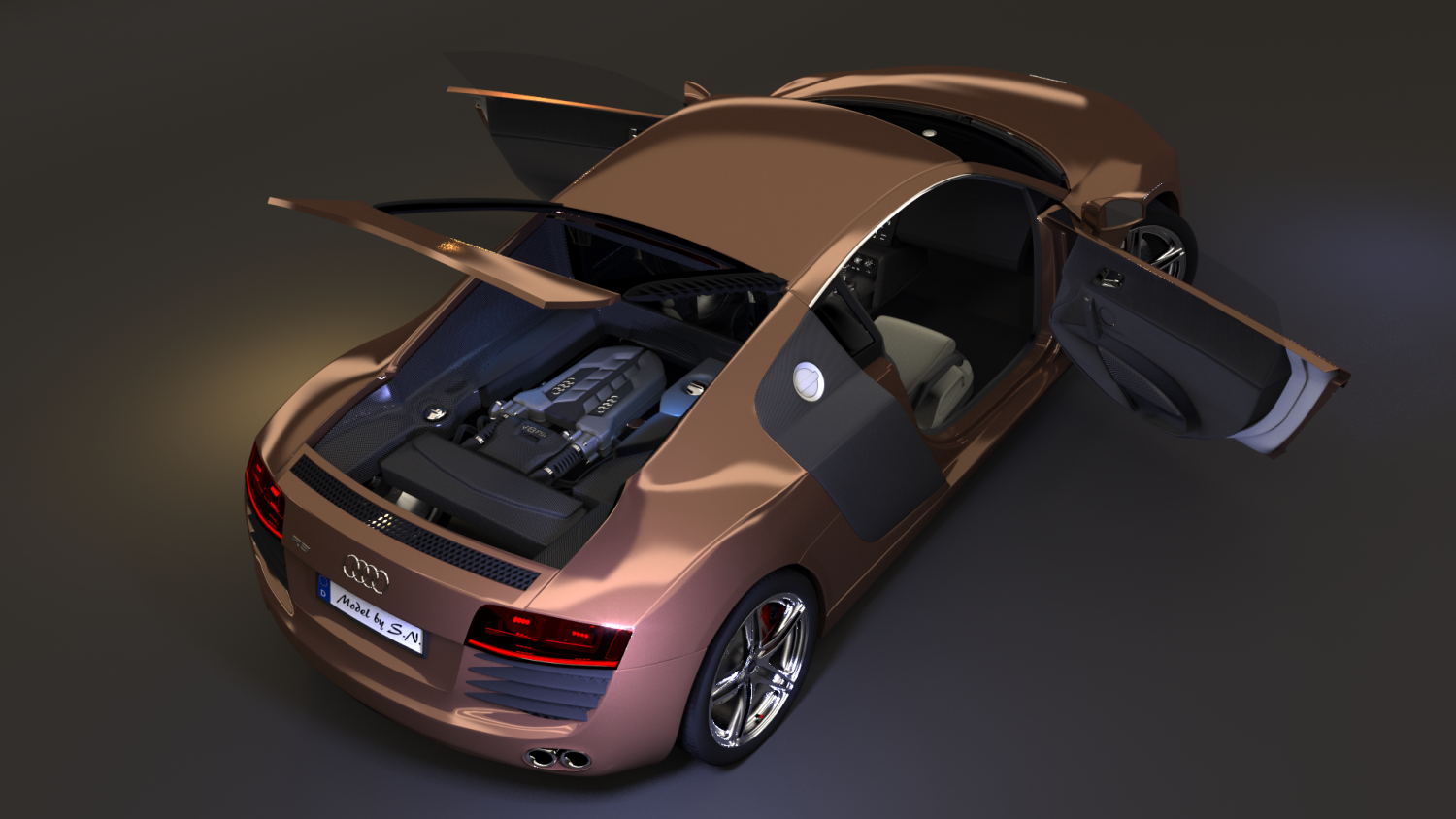 3d audi. Двигатель 3d Audi r8. Крутая модель для ЭЛИТР.