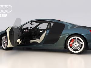 audi r8 v8 - high quality 3D 모델