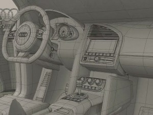 audi r8 v8 - high quality 3D 모델