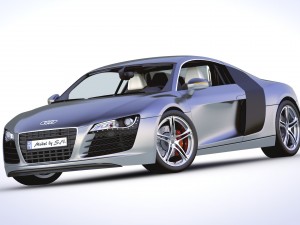 audi r8 v8 - high quality 3D 모델