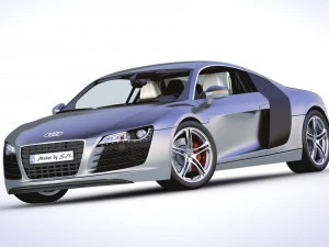 audi r8 v8 - high quality 3D Model