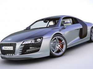 audi r8 v8 - high quality 3D 모델